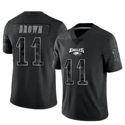Nike A.J. Brown Philadelphia Eagles Youth Limited Black Reflective Jersey