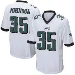Nike Brandon Johnson Philadelphia Eagles Men's Game White Jersey