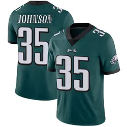 Nike Brandon Johnson Philadelphia Eagles Men's Limited Green Midnight Team Color Vapor Untouchable Jersey