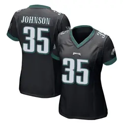 Nike Brandon Johnson Philadelphia Eagles Women's Game Black Alternate Jersey