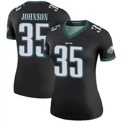 Nike Brandon Johnson Philadelphia Eagles Women's Legend Black Color Rush Jersey
