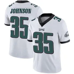 Nike Brandon Johnson Philadelphia Eagles Youth Limited White Vapor Untouchable Jersey