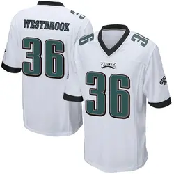 Nike Brian Westbrook Philadelphia Eagles Men's Game White Jersey