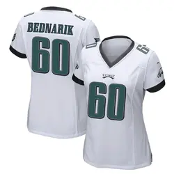 Nike Chuck Bednarik Philadelphia Eagles Women's Game White Jersey