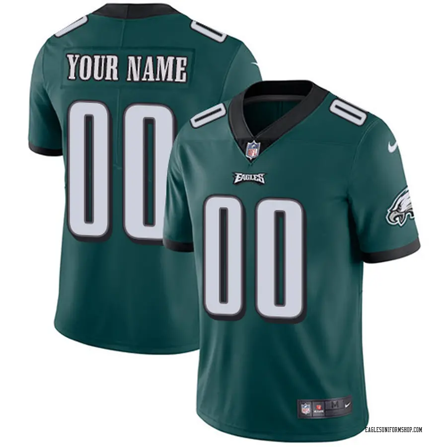Nike Custom Philadelphia Eagles Men\'s Limited Green ized Midnight Team ...