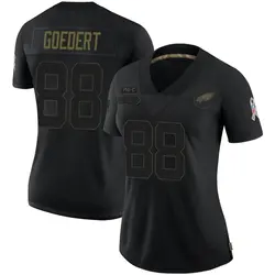 Nike Dallas Goedert Philadelphia Eagles Women's Limited Black 2020 Salute To Service Jersey