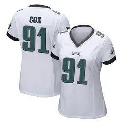 Nike Fletcher Cox Philadelphia Eagles Women's Game White Jersey