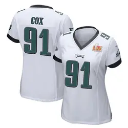 Nike Fletcher Cox Philadelphia Eagles Women's Game White Super Bowl LIX Jersey