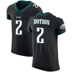 Nike Jahan Dotson Philadelphia Eagles Men's Elite Black Alternate Vapor Untouchable Jersey