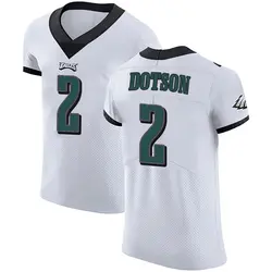 Nike Jahan Dotson Philadelphia Eagles Men's Elite White Vapor Untouchable Jersey
