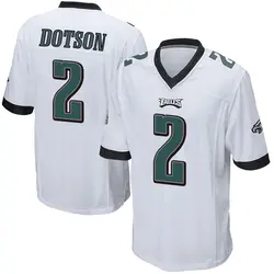 Nike Jahan Dotson Philadelphia Eagles Men's Game White Jersey