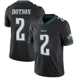 Nike Jahan Dotson Philadelphia Eagles Men's Limited Black Alternate Vapor Untouchable Jersey