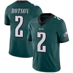 Nike Jahan Dotson Philadelphia Eagles Men's Limited Green Midnight Team Color Vapor Untouchable Jersey