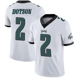 Nike Jahan Dotson Philadelphia Eagles Men's Limited White Vapor Untouchable Jersey