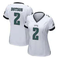 Nike Jahan Dotson Philadelphia Eagles Women's Game White Jersey