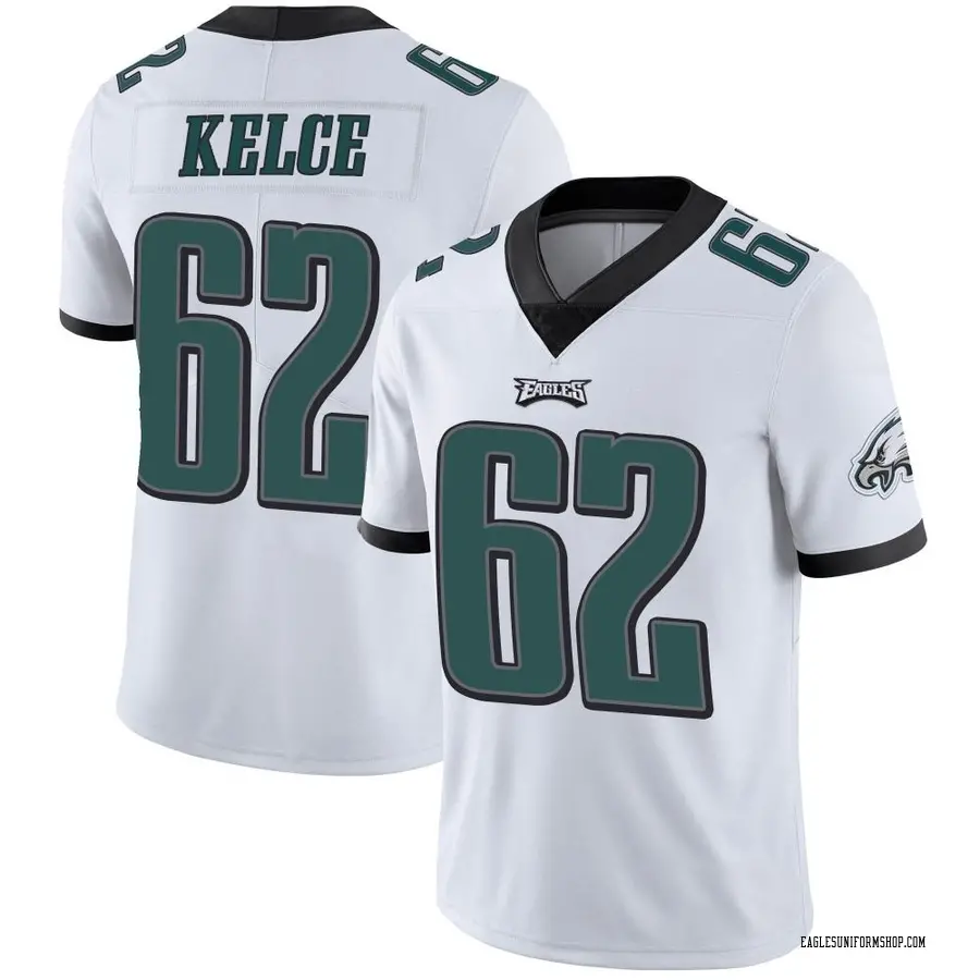 Nike Jason Kelce Philadelphia Eagles Men's Limited White Vapor Untouchable Jersey