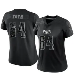Jon Toth Philadelphia Eagles Women's Limited Black Reflective Jersey