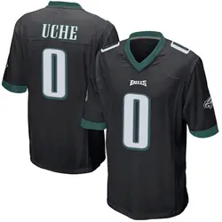 Joshua Uche Philadelphia Eagles Men's Game Black Alternate Jersey