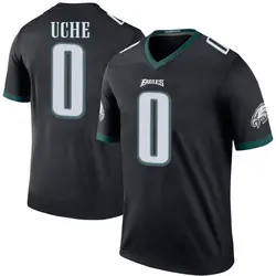 Joshua Uche Philadelphia Eagles Men's Legend Black Color Rush Jersey
