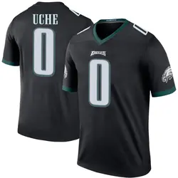 Joshua Uche Philadelphia Eagles Youth Legend Black Color Rush Jersey