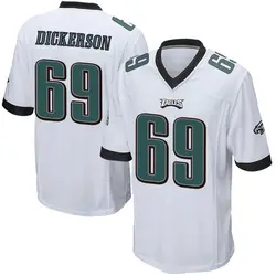 Nike Landon Dickerson Philadelphia Eagles Men's Game White Jersey