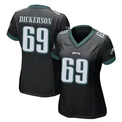 Nike Landon Dickerson Philadelphia Eagles Women's Game Black Alternate Jersey