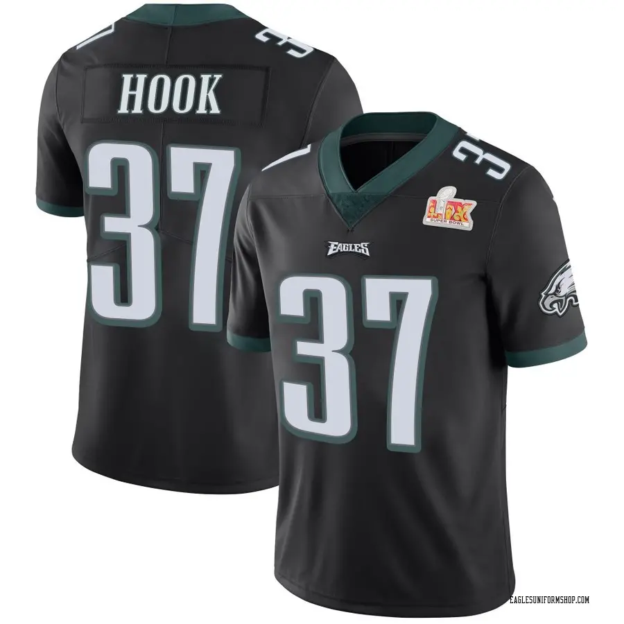 Nike Maxen Hook Philadelphia Eagles Men's Limited Black Alternate Vapor Untouchable Super Bowl LIX Jersey