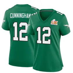 Nike Randall Cunningham Philadelphia Eagles Women's Game Green Kelly Alternate Super Bowl LIX Jersey
