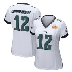 Nike Randall Cunningham Philadelphia Eagles Women's Game White Super Bowl LIX Jersey