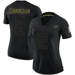 Nike Randall Cunningham Philadelphia Eagles Women's Limited Black 2020 Salute To Service Jersey