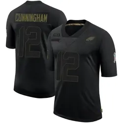 Nike Randall Cunningham Philadelphia Eagles Youth Limited Black 2020 Salute To Service Jersey