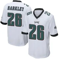 Nike Saquon Barkley Philadelphia Eagles Youth Game White Jersey