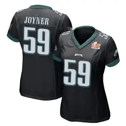 Nike Seth Joyner Philadelphia Eagles Women's Game Black Alternate Super Bowl LIX Jersey