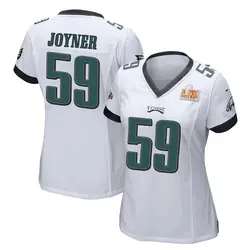 Nike Seth Joyner Philadelphia Eagles Women's Game White Super Bowl LIX Jersey