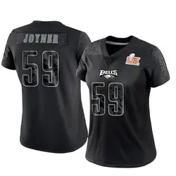 Nike Seth Joyner Philadelphia Eagles Women's Limited Black Reflective Super Bowl LIX Jersey