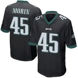 Taylor Morin Philadelphia Eagles Men's Game Black Alternate Jersey