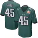 Nike Taylor Morin Philadelphia Eagles Youth Game Green Team Color Super Bowl LIX Jersey