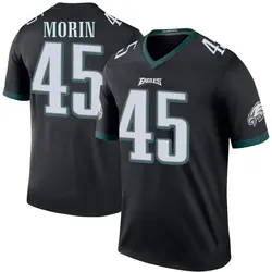 Taylor Morin Philadelphia Eagles Youth Legend Black Color Rush Jersey