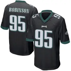 Ty Robinson Philadelphia Eagles Men's Game Black Alternate Jersey